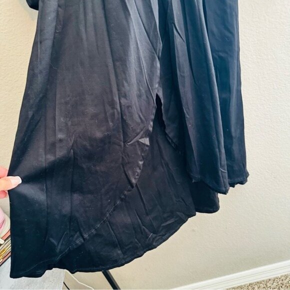 Back Label Wellness Wear Ballet Dress Long Sleeves Egyptian Cotton Midnight Sz S - Picture 6 of 11